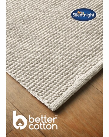 Silentnight Textured Knot Cotton Bath Mat