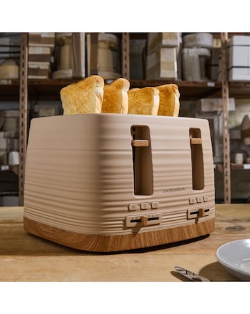 Morphy Richards Clay Kettle And Toaster Set Brown Felspar