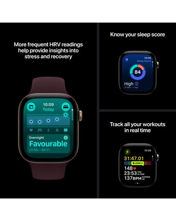 Apple Watch Series 12 GPS 46mm - Black Aluminium/Black Sport Band - M/L
