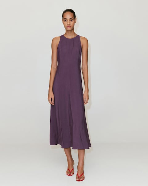 Mango A-Line Dress With Seam Detail