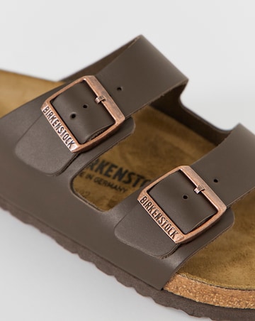 Birkenstock Classic Smooth Leather Arizona Sandals - Dark Brown