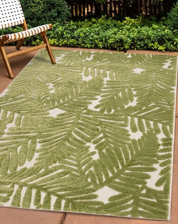 Zouk Leaves Indoor/Outdoor Rug