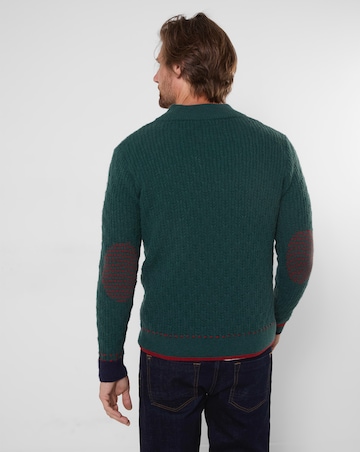 Joe Browns Customised Funnel Neck Jumper - Green
