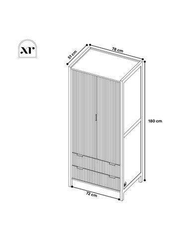 XR Living Dakota Wardrobe With App Control Lights