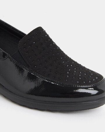 Cushion Walk Wedged Sparkle Vamp Loafers - Extra Wide Fit (EEE)