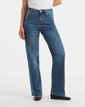 24/7 Mid Wash Wide Leg Jeans