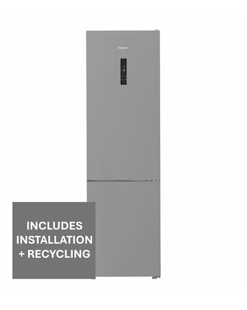 Hotpoint HPK 26402 XP4UK Dual No Frost 70/30 Fridge Freezer Silver + Install