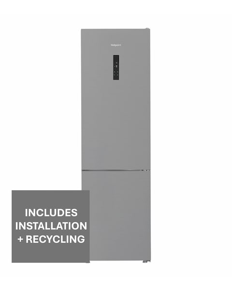 Hotpoint HPK 26402 XP4UK Dual No Frost 70/30 Fridge Freezer Silver + Install