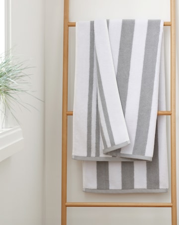 Bianca Reversible Stripe Jacquard Towels