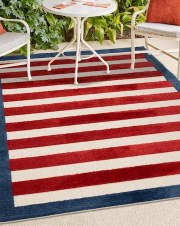 Zouk Striped Indoor/Outdoor Rug
