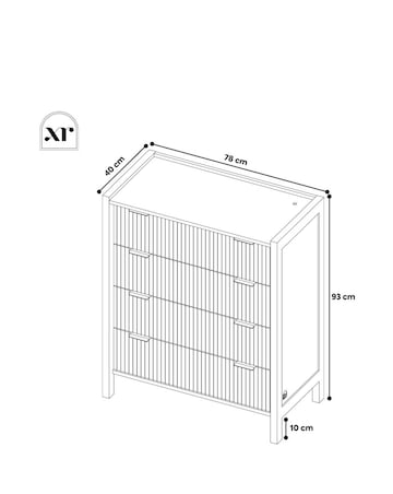 XR Living Dakota Chest of Drawers With App Control Lights