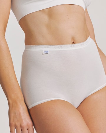 Sloggi (3 Pack) Basic Maxi Cotton Knickers White/Black/Skin