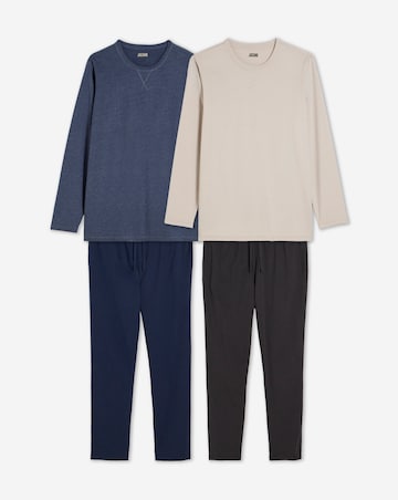 2 Pack Long Sleeve Pyjama Set