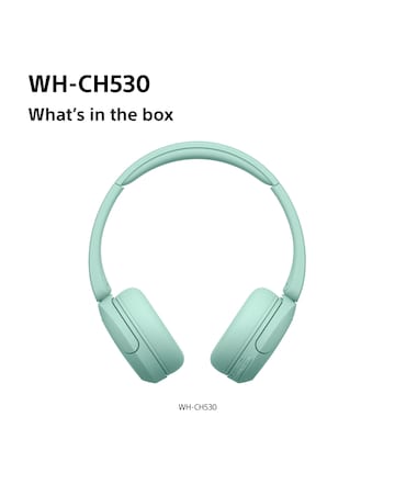 Sony WH-CH530 Wireless On-Ear Headphones - Mint
