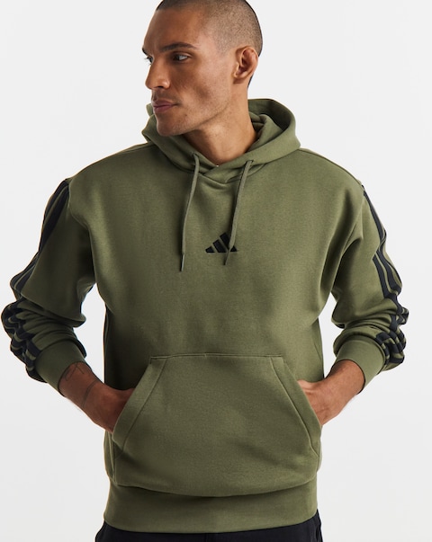 adidas 3 Stripes Fleece Hoodie