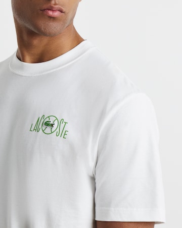 Lacoste Short Sleeve Back Graphic T-Shirt - White