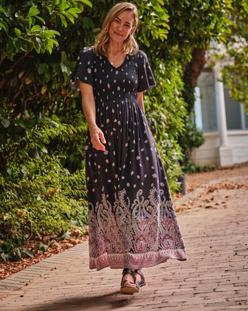 FatFace Alma Paisley Midi Dress