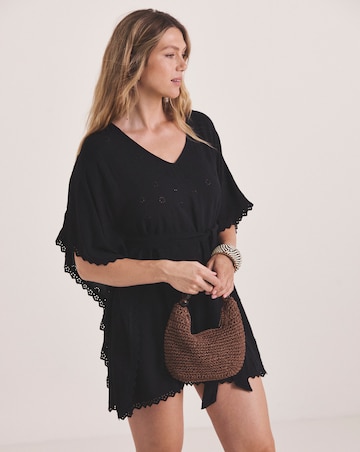 Beach To Beach Broderie Beach Kaftan