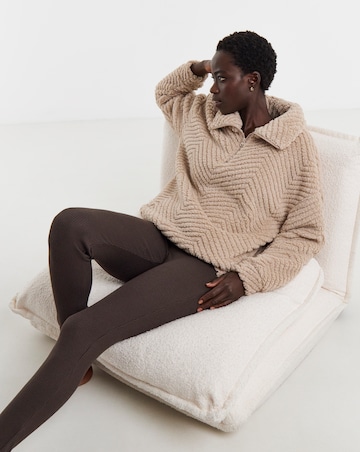 Pretty Secrets Textured Fleece Top And Legging Lounge Set