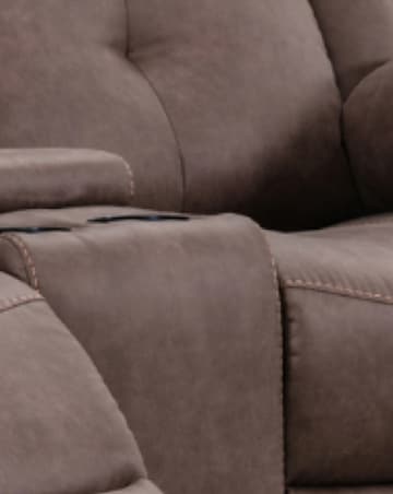 Victor Manual Recliner 2 Seater Sofa with Console