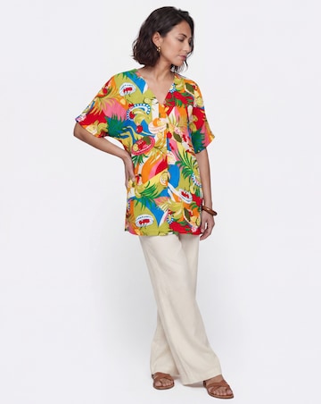 Printed Crinkle Tunic