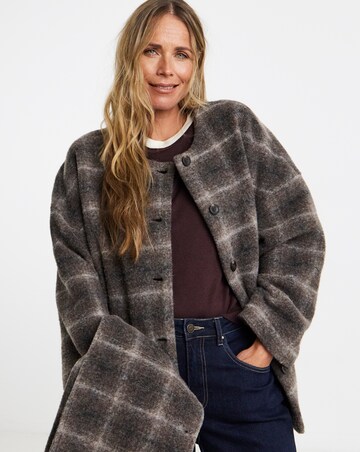 Object Maise Scarf Check Jacket