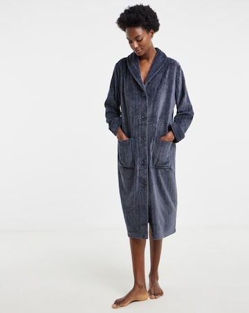 Pretty Secrets Button Through Fleece Gown