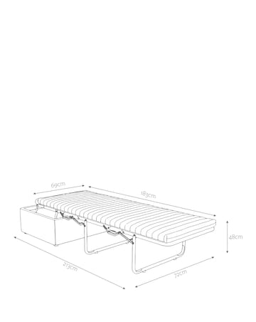 Jay-Be Luxe Velvet Footstool Bed with Comfort Mattress