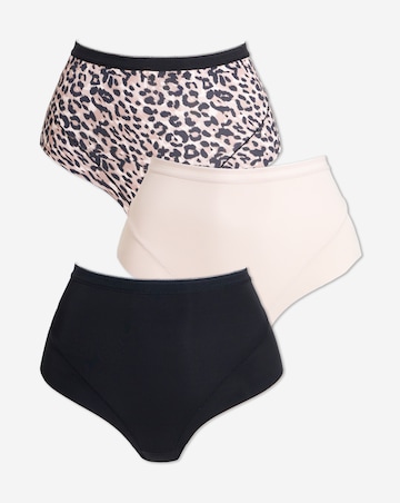 Pretty Secrets (3 Pack) Knickers Leopard Mix