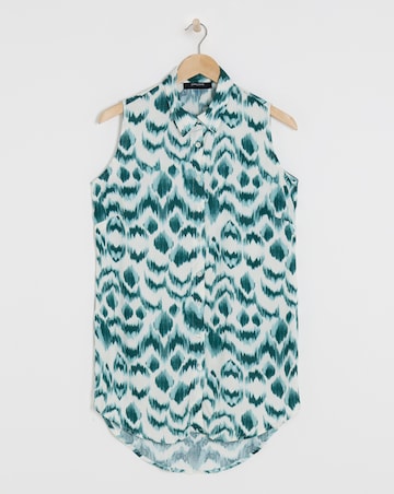 Dipped Back Sleeveless Shirt