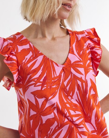 Pure Cotton The Ruffle Vest Printed