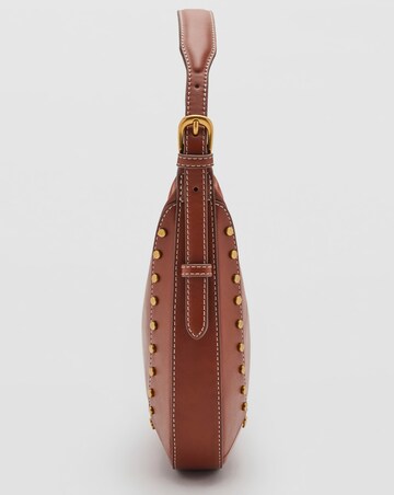 Mango Studded Saddle Shoulder Bag
