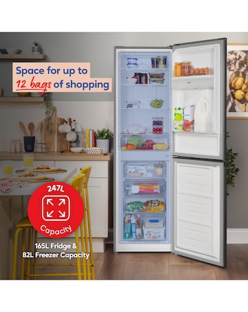 RUSSELL HOBBS 50/50 FRIDGE FREEZER W/ WD