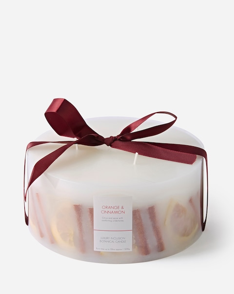 Classic Elegance Orange & Cinnamon Large Inclusion Candle