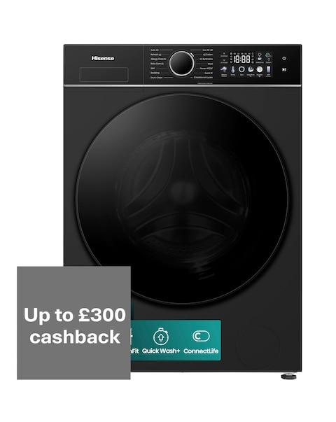 Hisense 3i 11kg 1400rpm KitchenFit Washing Machine Black