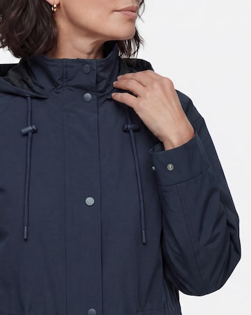 Navy Shower Resistant Raincoat