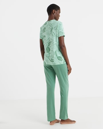 Value Pyjama Set Leaf Print