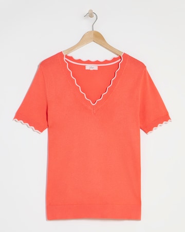 Julipa V Neck Short Sleeve Jumper