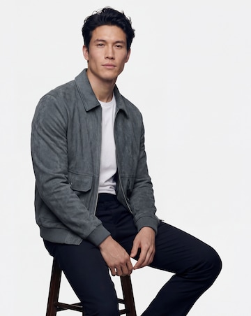 Faux Suede Bomber