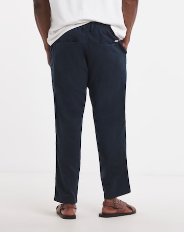 Jack & Jones Kane Linen Blend Trouser - Navy