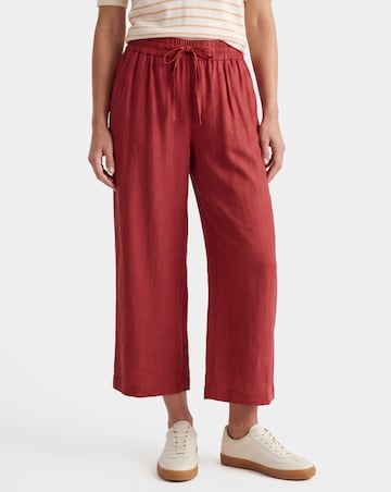 Linen Mix Wide Leg Culotte
