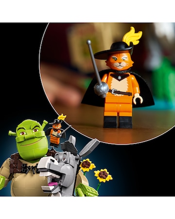 LEGO Shrek Donkey & Puss in Boots Model