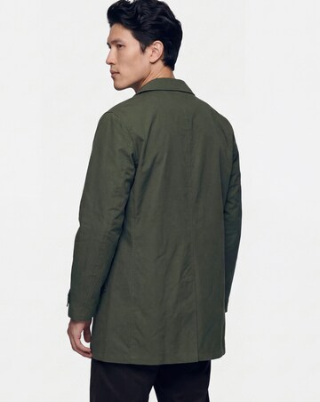 Khaki Mac With Tab Cuff Detail