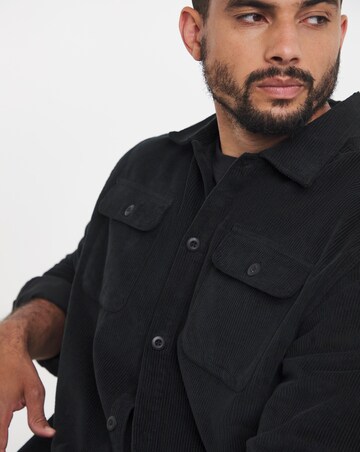 Jack & Jones Regent Cord Overshirt - Black
