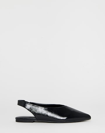Gale Flat Slingback Shoes - Wide Fit (E)