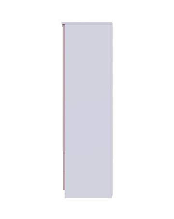 Haydn Ready Assembled 2 Door 2 Drawer Mirrored Wardrobe - Kids