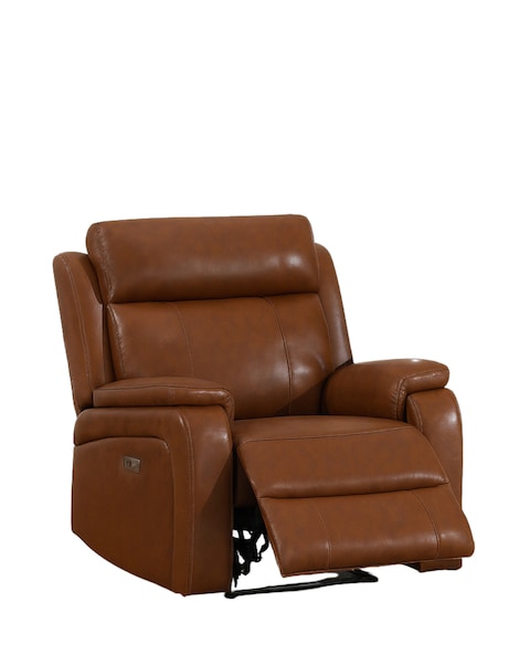 Prescott Leather Power Recliner Armchair