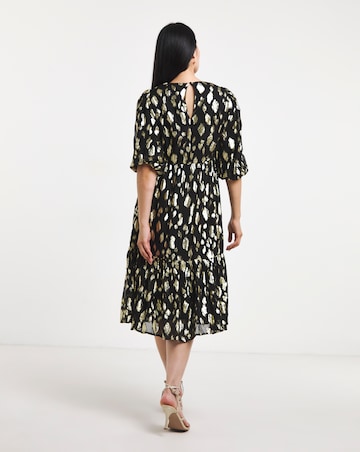 Animal Jacquard Maxi Dress