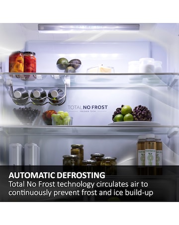 Haier HFR5719ENPB 70 FD Plain Door Refrigerator Black + Install