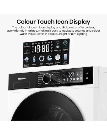 Hisense 3i 9kg 1400rpm KitchenFit Washing Machine White
